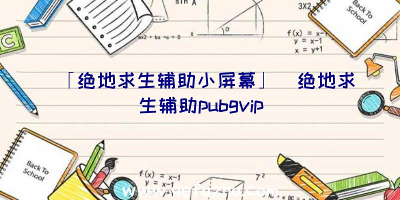 「绝地求生辅助小屏幕」|绝地求生辅助pubgvip